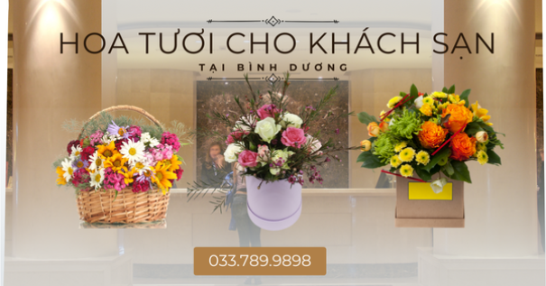 Cung cấp hoa tươi cho khách sạn, nhà hàng tại Bình Dương – Đẳng cấp & tinh tế