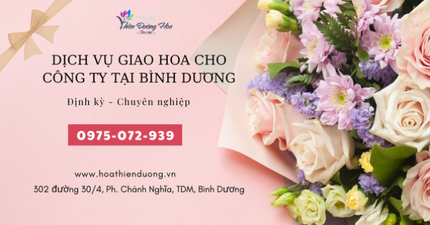 Dịch vụ cung cấp hoa cho công ty tại Bình Dương – Định kỳ, chuyên nghiệp