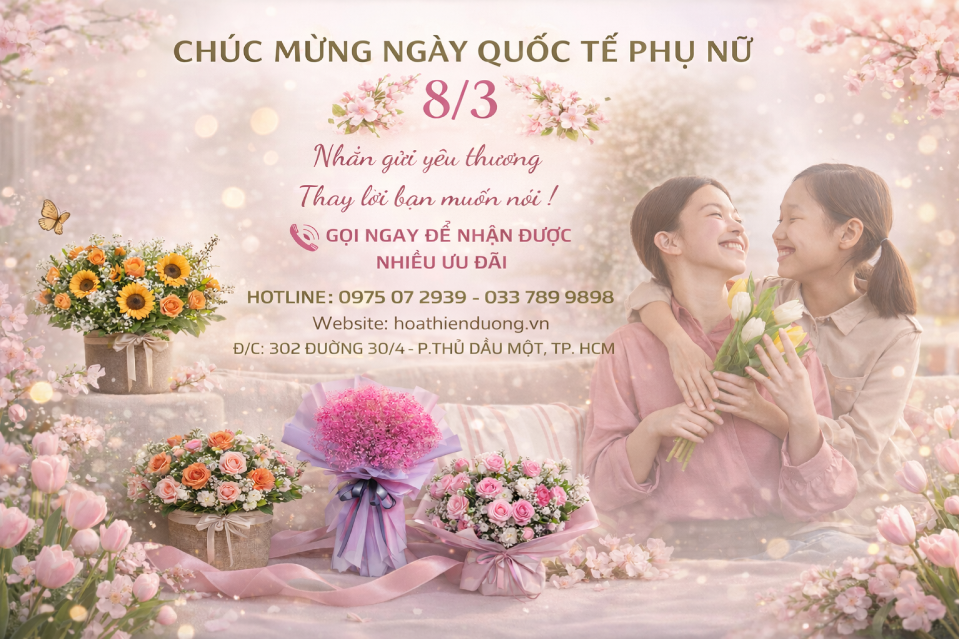 Hoa tặng 8/3 