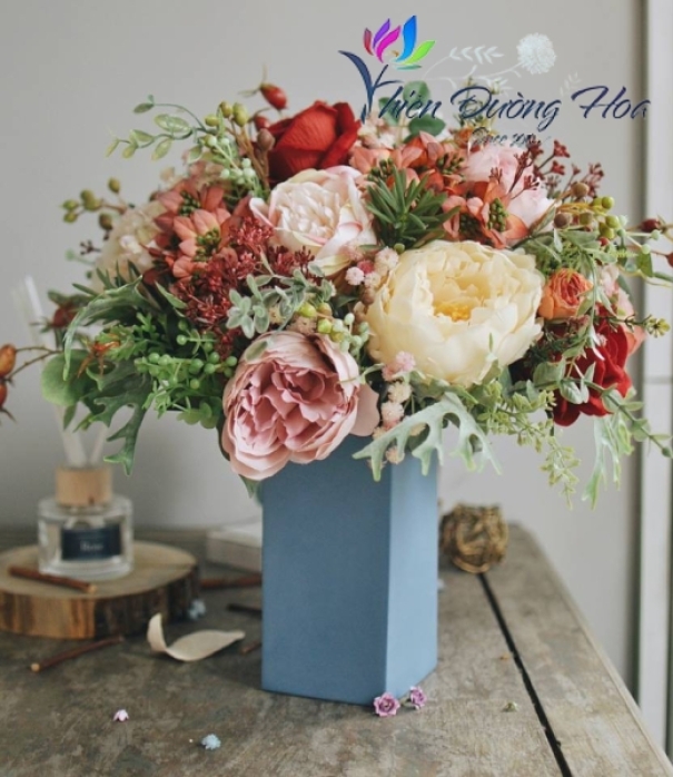 Shop hoa lụa cao cấp Bình Dương