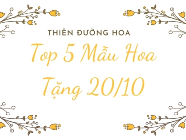 Top 5 Mẫu Hoa Tặng 20/10 Đẹp Rực Rỡ Tại Bình Dương