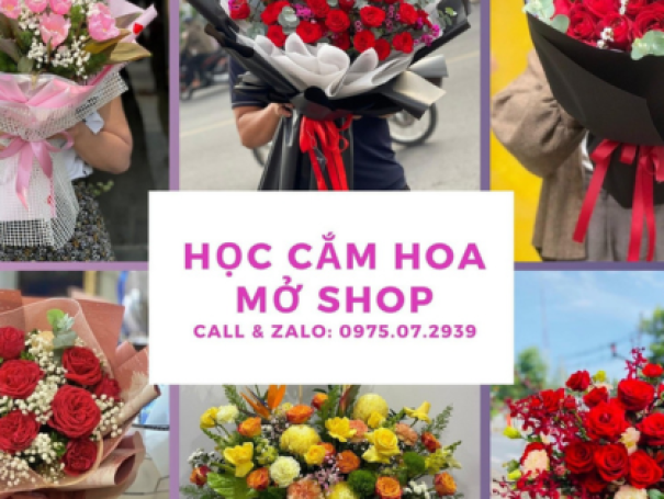 Đào tạo cắm hoa mở shop tại Bình Dương