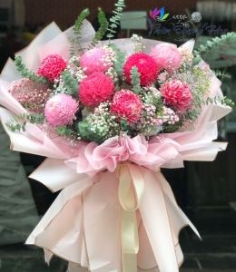 Bó hoa cúc mẫu đơn - MĐ 01