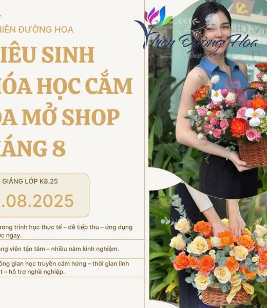 Khóa Học Cắm Hoa Mở Shop