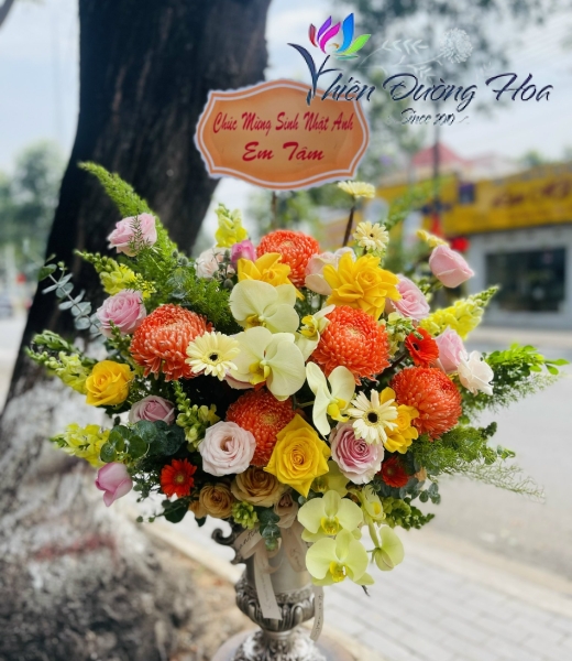 Bình hoa chúc mừng- Đong đầy VH224