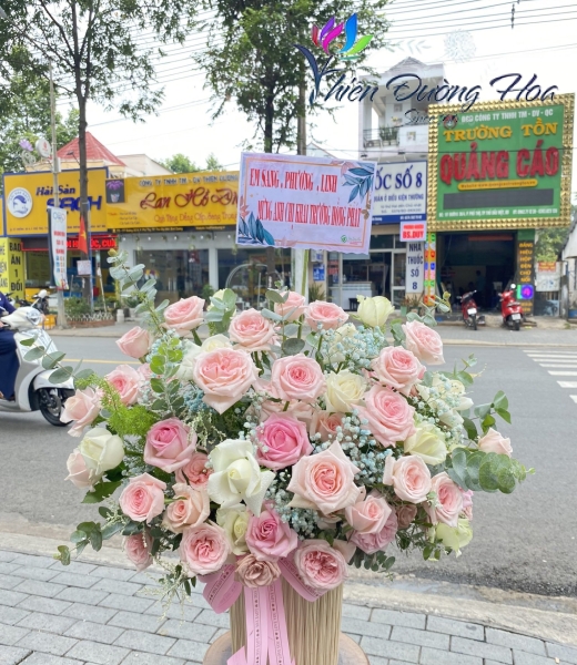 Giỏ hoa hồng - True Love TĐH01